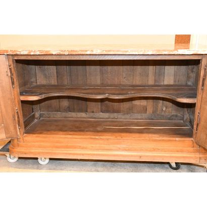 BUFFET DE BOISERIE sur plinthe en chêne à...