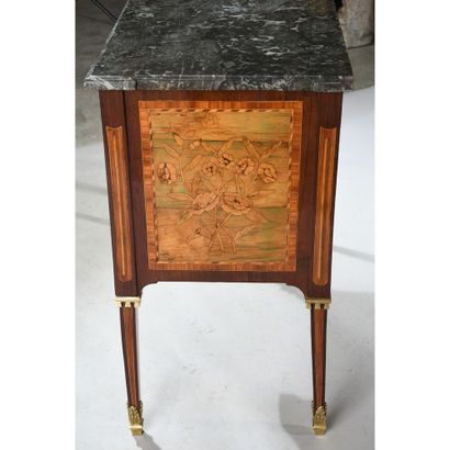 Rectangular LOUIS XVI COMMODITY made of precious...