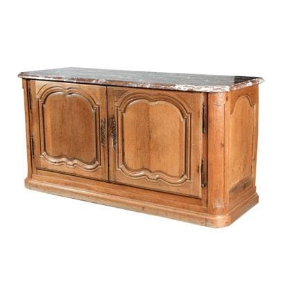 BUFFET DE BOISERIE sur plinthe en chêne à...