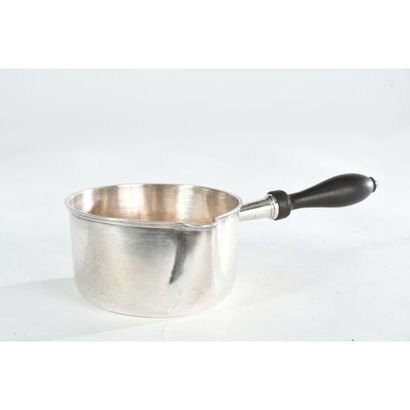 SMALL silver CASSEROLE in circular shape....