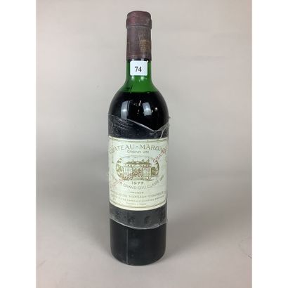1 Btle Château MARGAUX, 1er GCC, 1977. (Niveau...