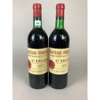 2 Btles Château FIGEAC, 1er GC, Saint-Emilion,...
