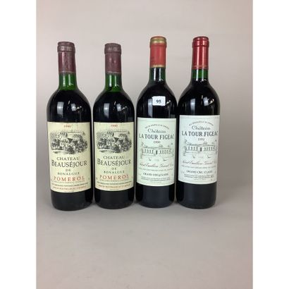 4 Btles dont 2 Btles Château BEAUSEJOUR,...