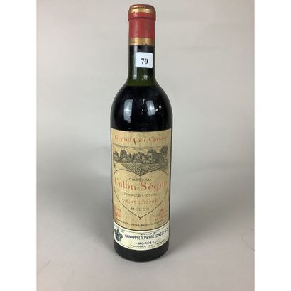 1 Btle Château CALON-SEGUR, 1er Cru, Saint-Estèphe,...