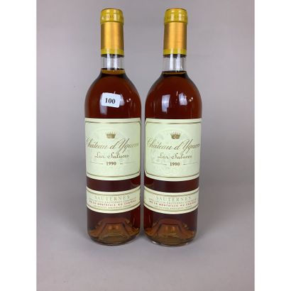 2 Btles Château D’YQUEM, 1990. (Très bel...