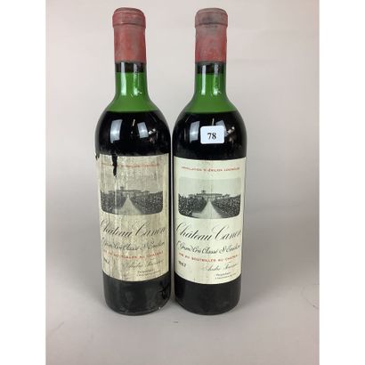 2 Btles Château CANON, 1er GC, Saint-Emilion,...