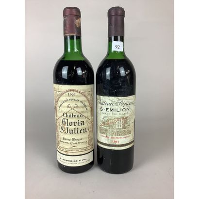 1 Btle Château RIPEAU, Saint-Emilion, 1966...