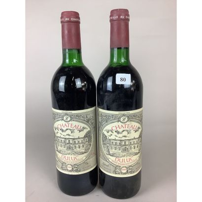 2 Btles Château DULUC, Saint-Julien Beychevelle,...