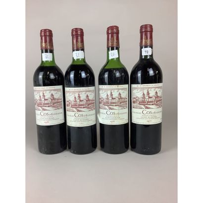 4 Btles Château COS D’ESTOURNEL, GC, Saint-Estèphe,...