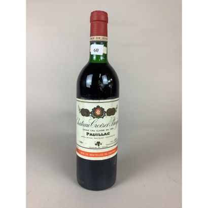 1 Btle Château CROIZET-BAGES, GCC, Pauillac,...
