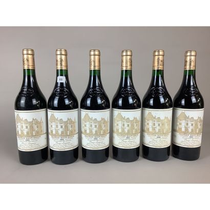 6 Btles Château HAUT-BRION, 1er CC, Graves,...