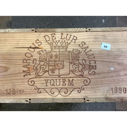 12 Btles CBO Château D’YQUEM, 1990.