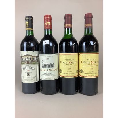 LOT comprenant 2 Btles Château LYNCH-MOUSSAS,...