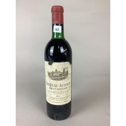 1 Btle Château AUSONE, Saint-Emilion, 1972....