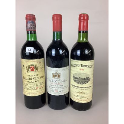 LOT comprenant 1 Btle MALESCOT SAINT-EXUPERY,...