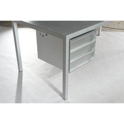 FATTORINI Bruno. DESK with aluminium structure....