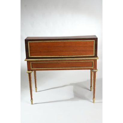 LITTLE CYLINDER DESK LOUIS XVI all faces...