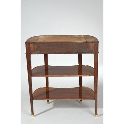 CONSOLE LOUIS XVI of oblong form in blond...