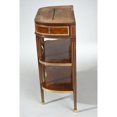 CONSOLE LOUIS XVI of oblong form in blond...