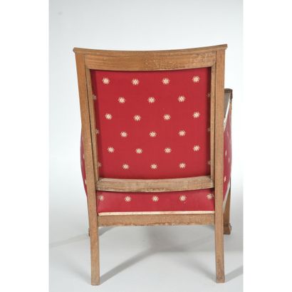 PAIR OF EMPIRE shepherds' chairs in mahogany...