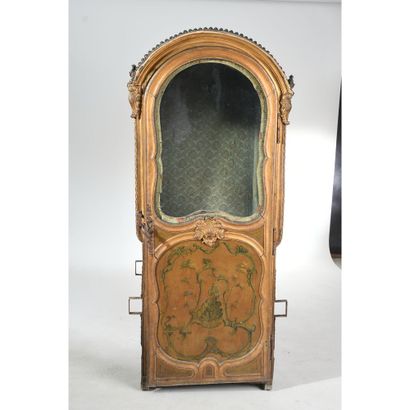 BEAUTIFUL CHAIR WITH PORTER LOUIS XV in gilded...