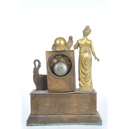 EMPIRE HANGER in gilded bronze decorated...
