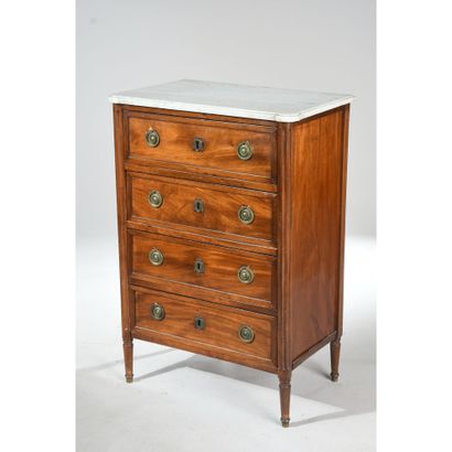 ETIT CHIFFONIER LOUIS XVI in mahogany and...