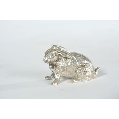 LIEVRE sitting in solid silver hallmarked...