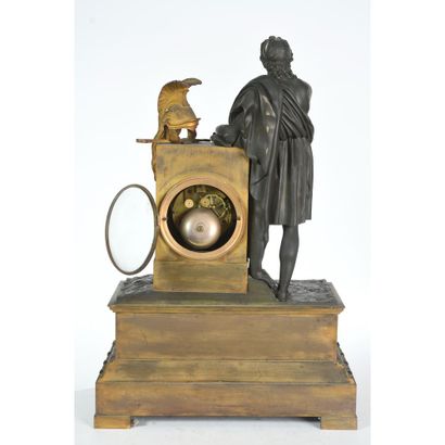 LARGE EMPIRE HANGER in bronze with double...