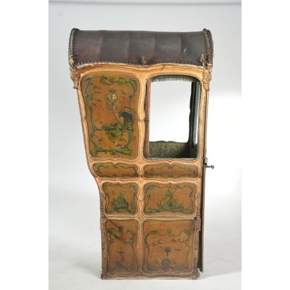 BEAUTIFUL CHAIR WITH PORTER LOUIS XV in gilded...