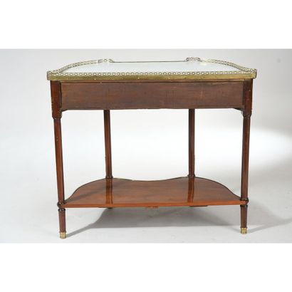 CONSOLE LOUIS XVI with straight front and...