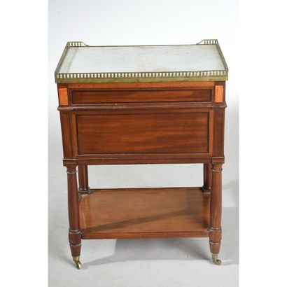 LOUIS XVI LIVING ROOM TABLE in mahogany and...