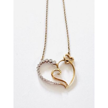 NECKLACE in gold 750°/°° decorated with a...