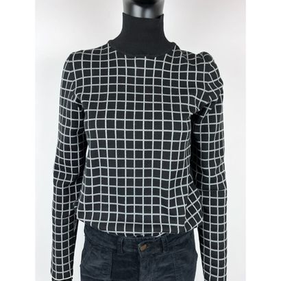 HERMES. Cashmere and silk knit high neck...