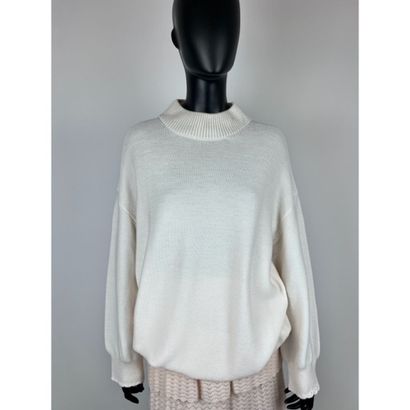 MOLLI. Oversized sweater in pale pink cotton...
