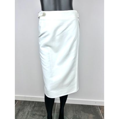 HERMES Paris. Double wrap skirt in thick...