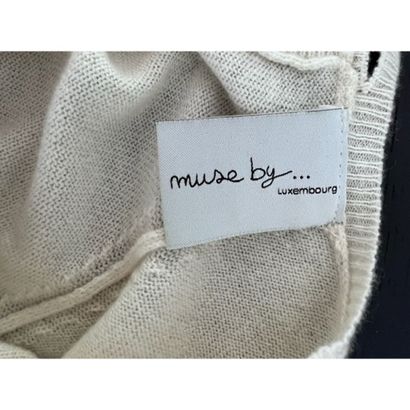 MUSE BY. Off-white cashmere knit sweater....