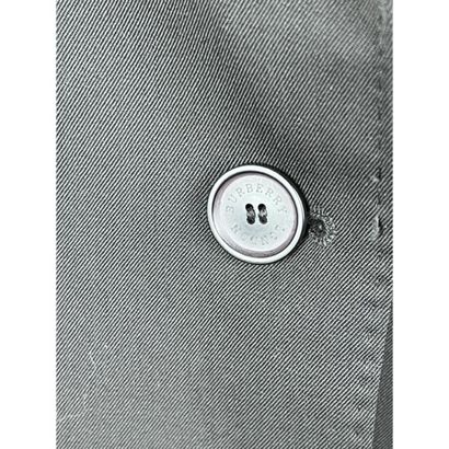 BURBERY London. Black stretch wool gabardine...