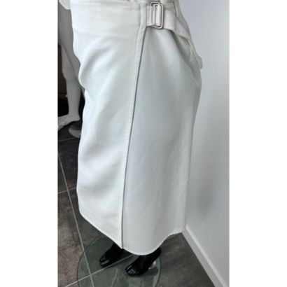 HERMES Paris. Double wrap skirt in thick...