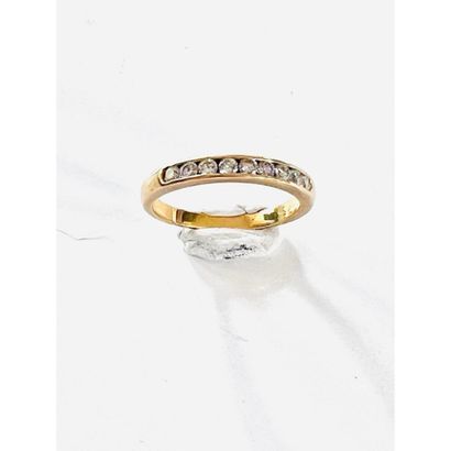 ½ ALLIANCE in yellow gold 750°/°° set with...