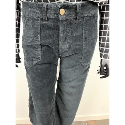 NICOLI. Black corduroy pants. Elephant leg....