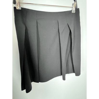 BURBERY London. Black stretch wool gabardine...