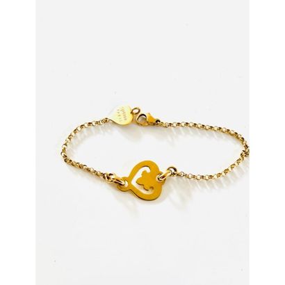 O.J. PERRIN Paris. Flexible BRACELET in yellow...