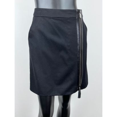 CELINE. Straight skirt in stretch wool. 2...
