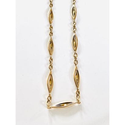Antique watch chain in yellow gold 750°/°°...