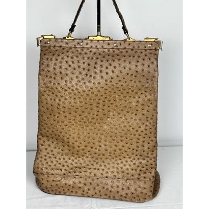 Christian PAUVERT. High bag in beige leather...