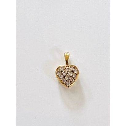 SMALL heart pendant in yellow gold 750°/°°...