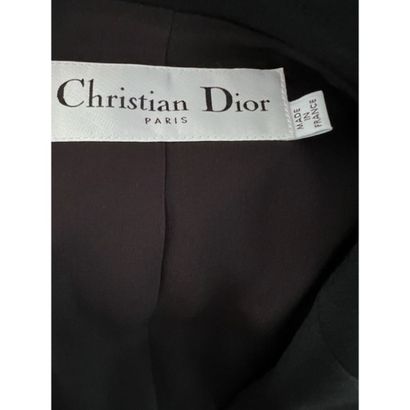 CHRISTIAN DIOR Paris. Fitted jacket in black...