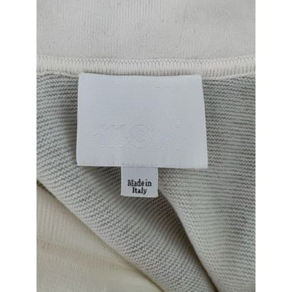 MOLLI. Polo sweater in white virgin wool...