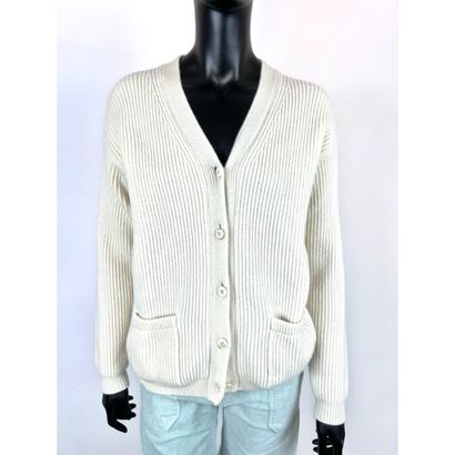 INVERNI Firenze. Thick off-white cashmere...